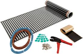 Kits to install underfloor heating in offices, halls, kitchens bathrooms etc. All you need.