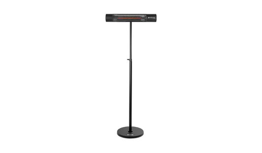 Herschel California Black 2000W Infrared Patio Heater and Stand
