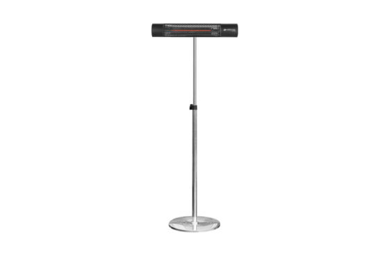 Herschel California Black 2000W Infrared Patio Heater and Stand