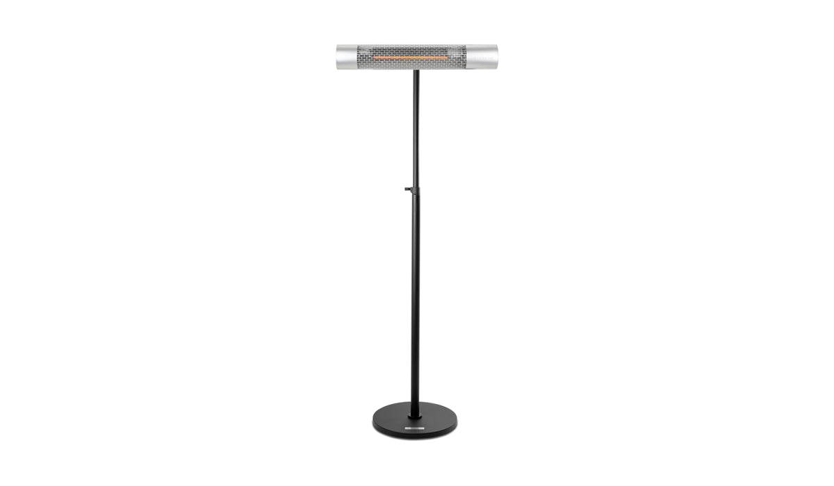 Herschel California Silver 2000W Infrared Patio Heater and Stand