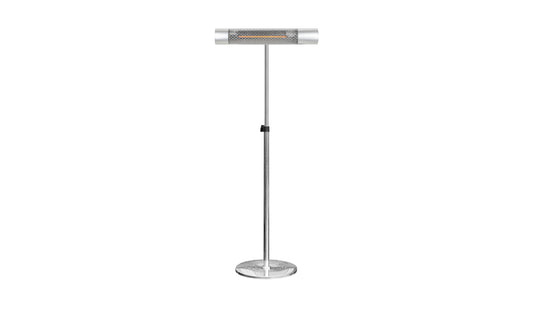 Herschel California Silver 2000W Infrared Patio Heater and Stand