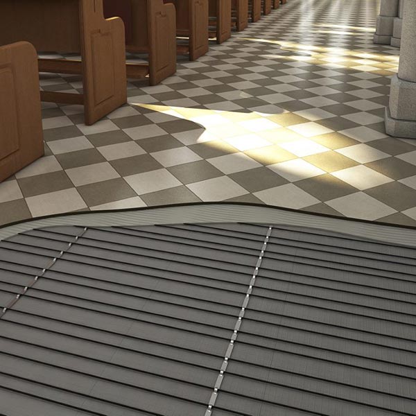 Ecoflex In-screed Underfloor Heating Cable Coverage at 100W/m²