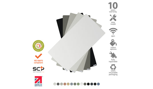 Designer-colour-infrared heating panels-Eco Friendly Heating
