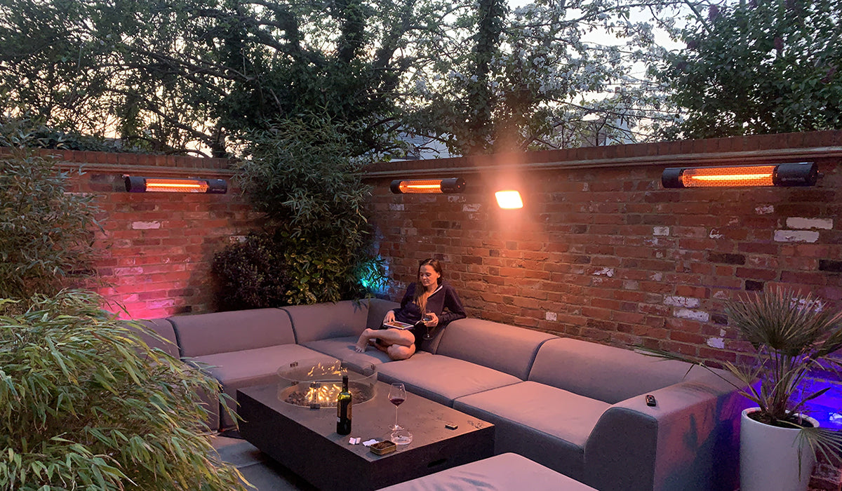 Herschel California Black 2000W Infrared Patio Heater