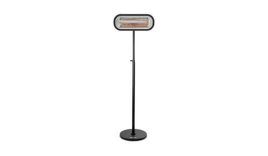 Miami Black 2000W Infrared Patio Heater and Stand