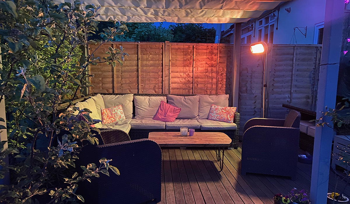 Herschel Miami White 2000W Infrared Patio Heater and Stand