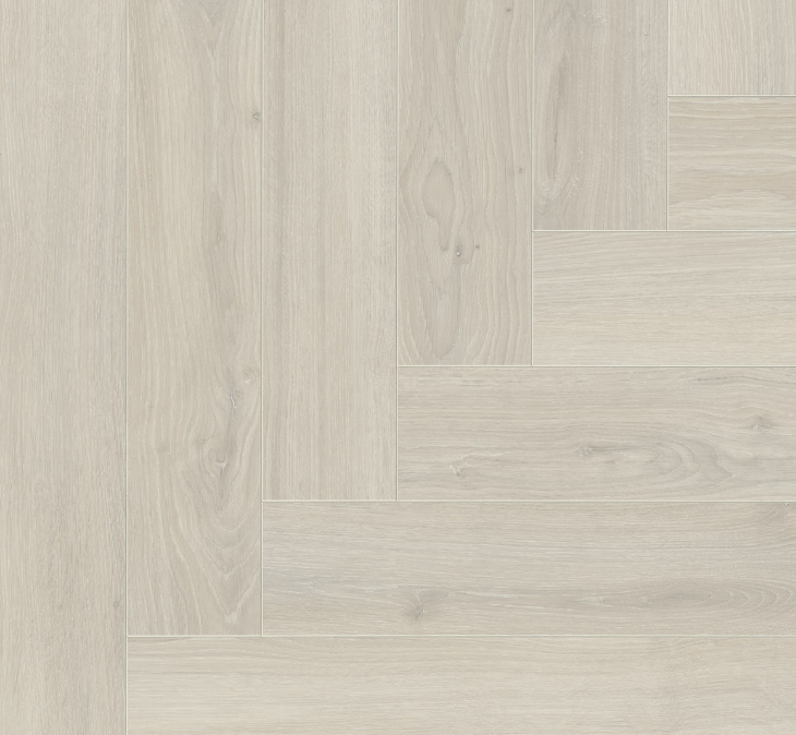 Oak Skyline white- Townhouse Trendtime 3, Herringbone, Natural matt texture
