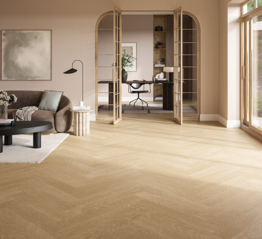 Oak Studioline natural-   Townhouse Trendtime 3, Herringbone,  Natural matt texture
