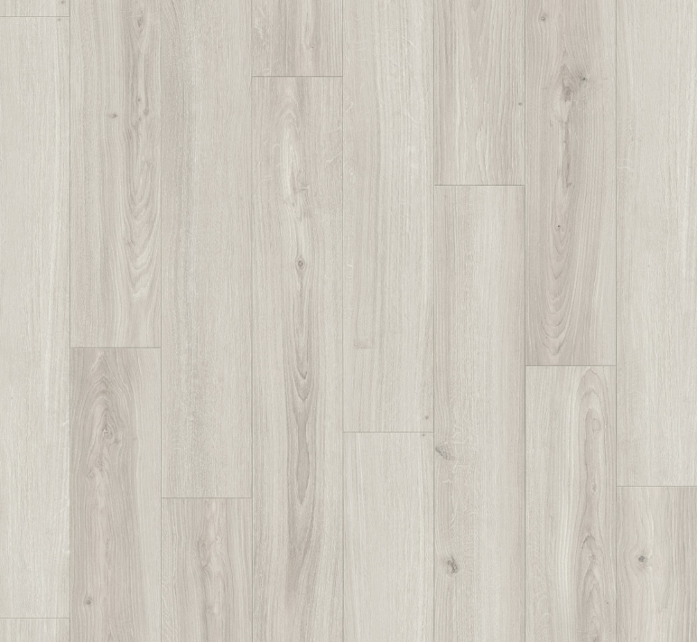 Oak Studioline pearl-white Townhouse Basic 400 Wide plank Natural matt texture