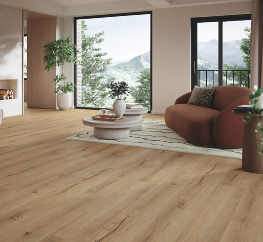 Oak Cambridge natural    Countryside Basic 30 Wide plank Brushed texture Vinyl Floor