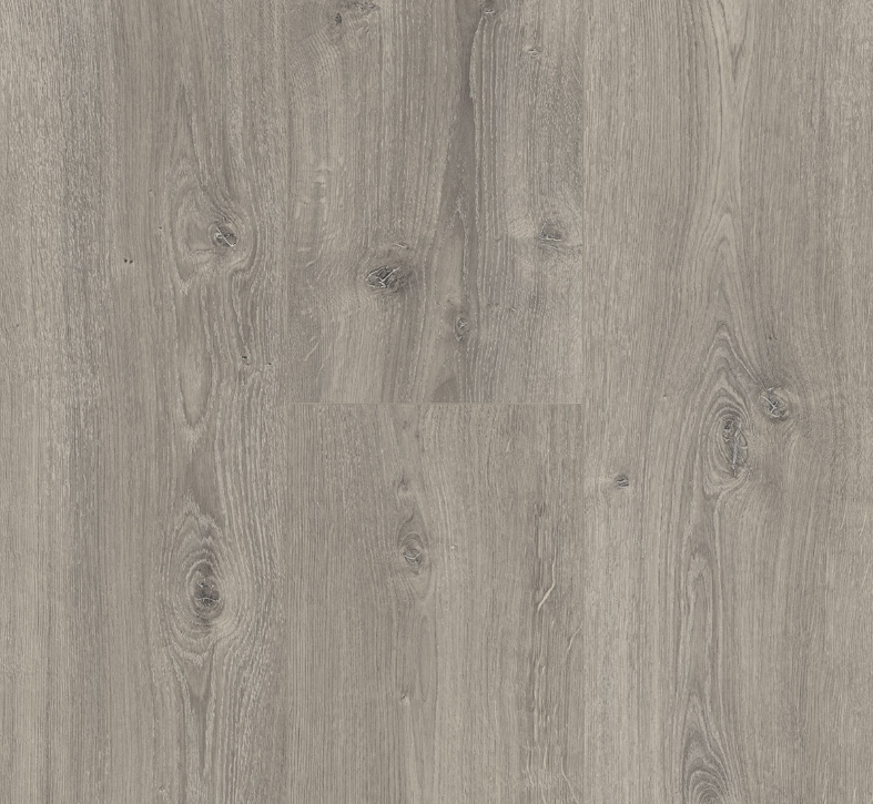 Laminate floor. Close-up of gray wood-patterned flooring