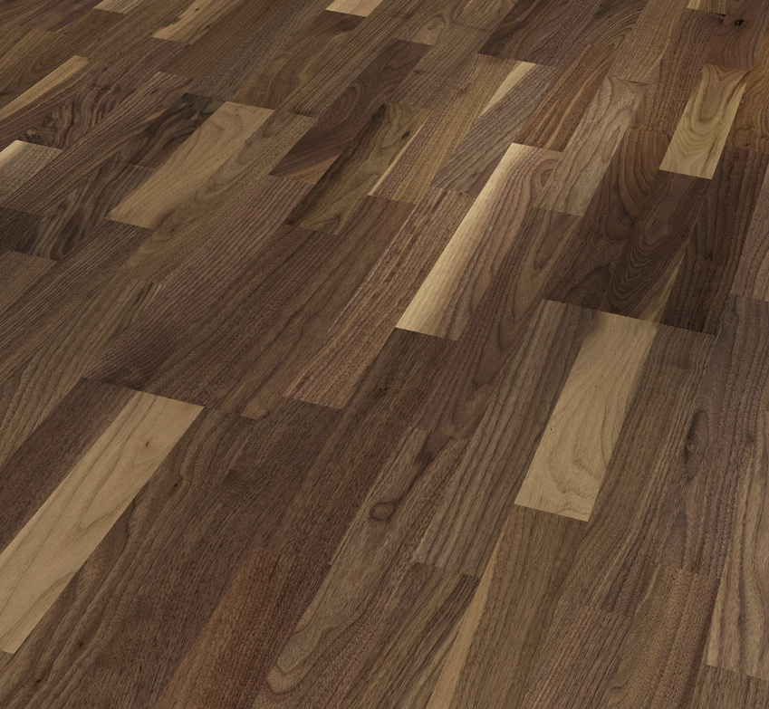 Walnut Classic 3060 3-strip Matt lacquer