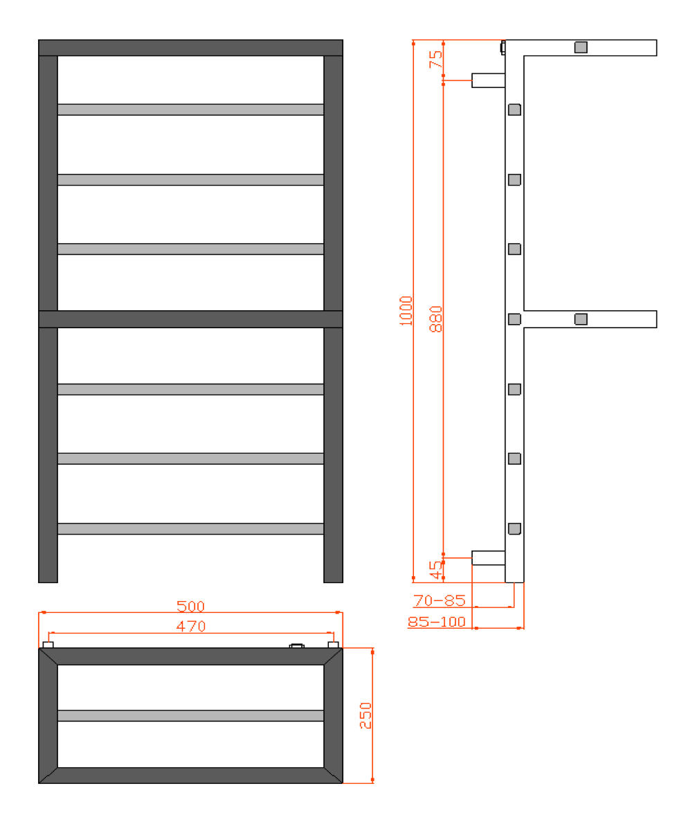 Reina Elvina 2 Heated Towel Rail Chrom