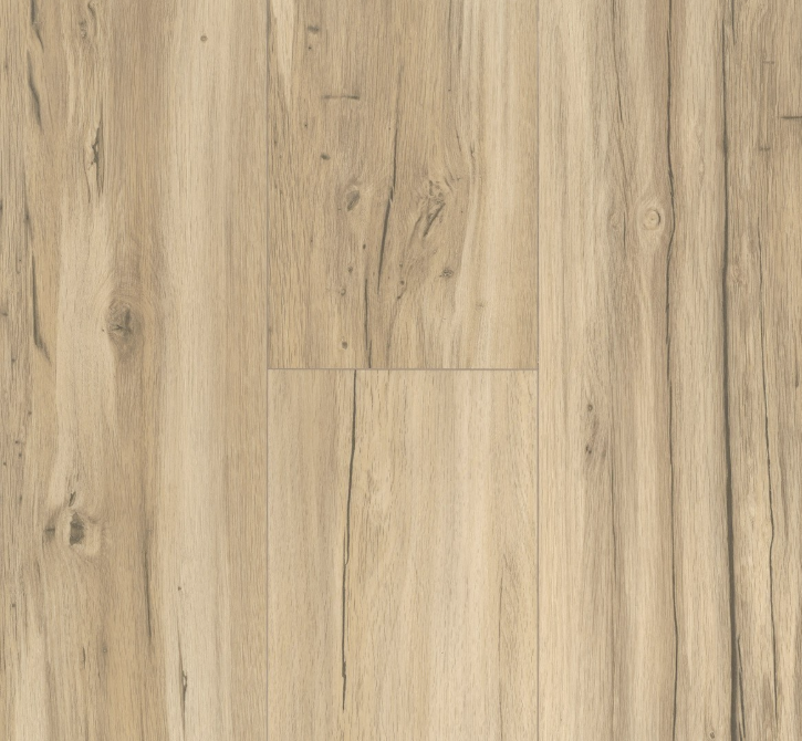 Close-up of Oak Memory sanded Chalet floor with a light brown color and visible grain pattern.