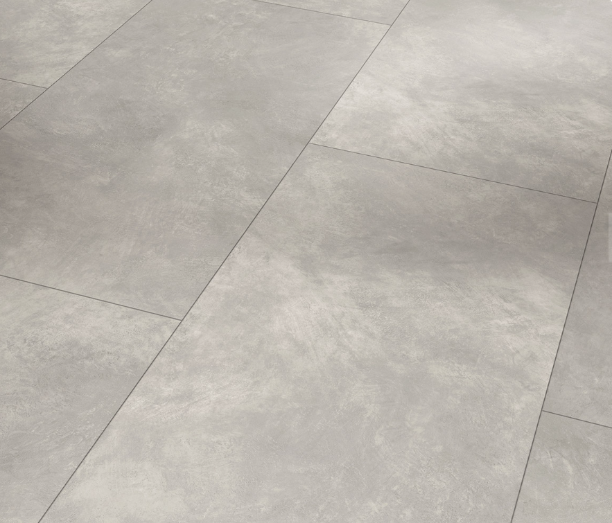 Close-up of gray ceramic tiles with a subtle pattern