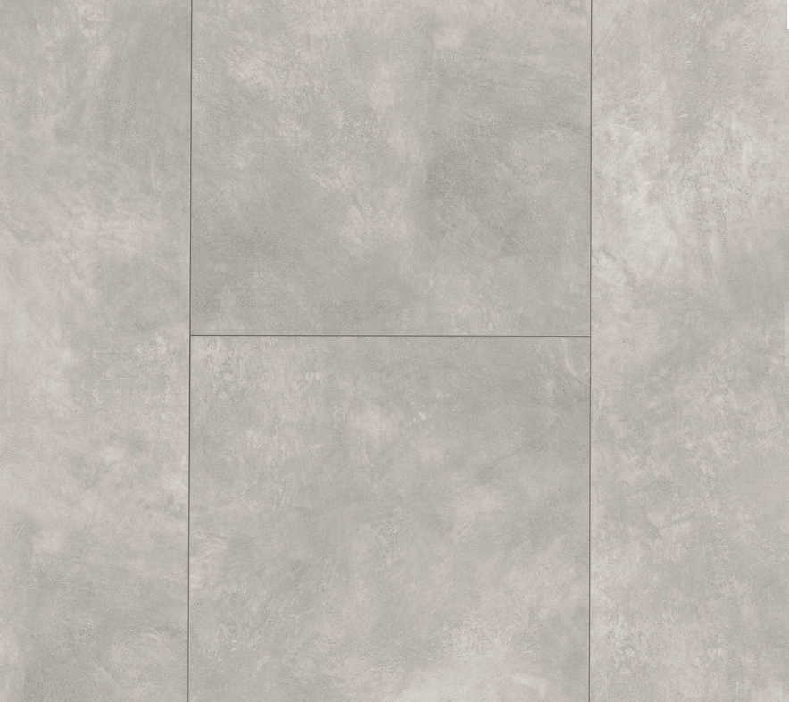 Gray tiled floor with a subtle pattern