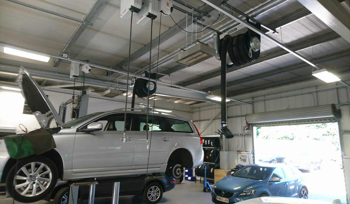 Eco Friendly Heating Garage Heater in situ