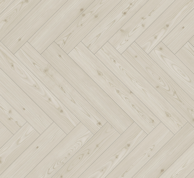 Larch Yukon white-  Modern Trendtime 3,  Herringbone,  Matt-finish texture