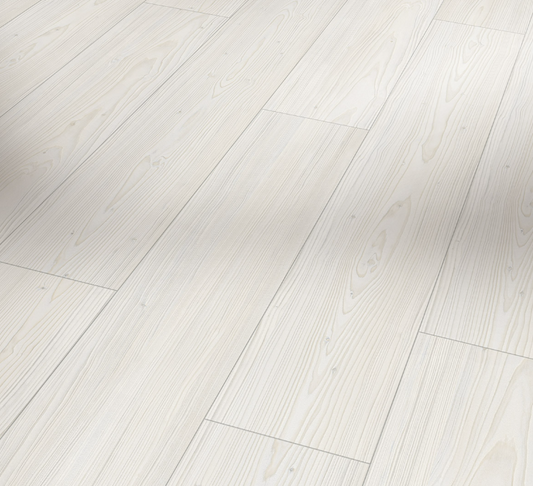 Close-up of  Larch Apollo white Modular One with a subtle grain pattern.