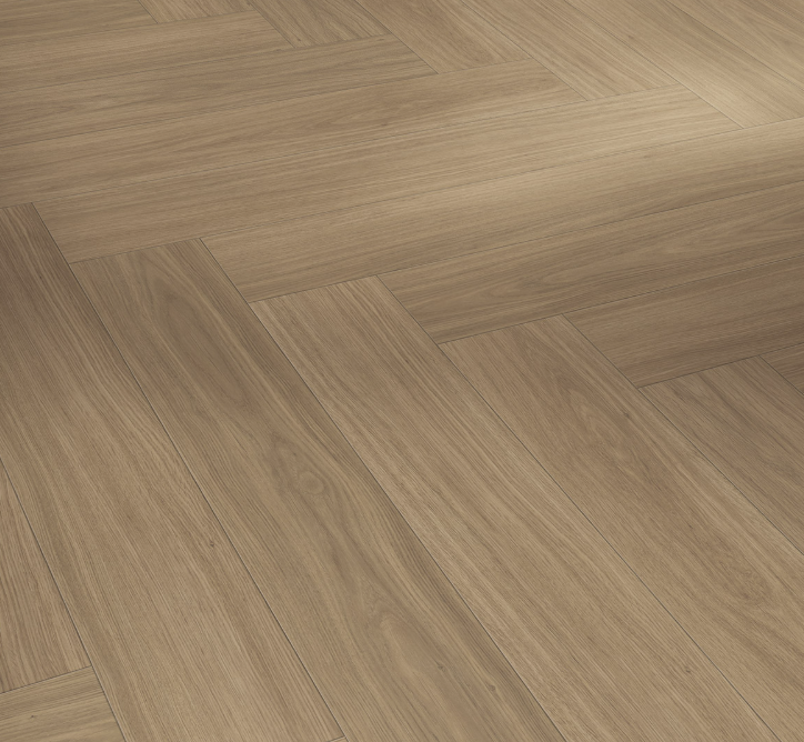 Oak Artemis caramel brown  Modern Herringbone Elegant texture