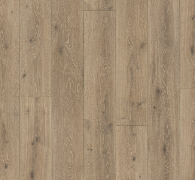 Close-up of the brushed texture on Parador Oak Castell Limed laminate flooring