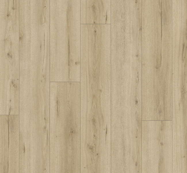 Face on view of the vivid texture on Parador Oak loft pure  laminate flooring.