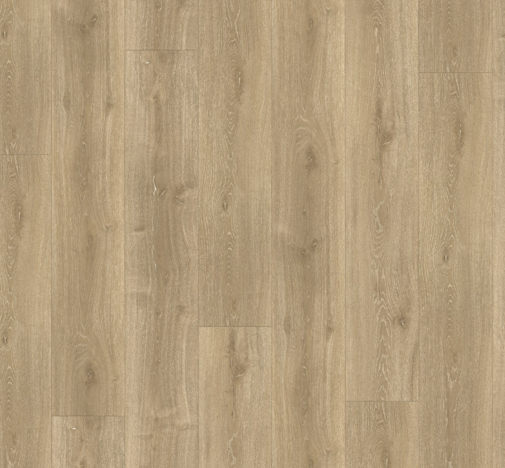 Straight-on view of extra-long château planks in Oak Royal Light-Limed, showcasing consistent colour tone and refined wood appearance.