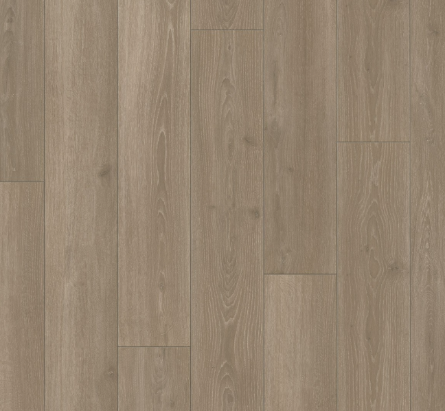 Close-up of a wooden floor with a brown finish