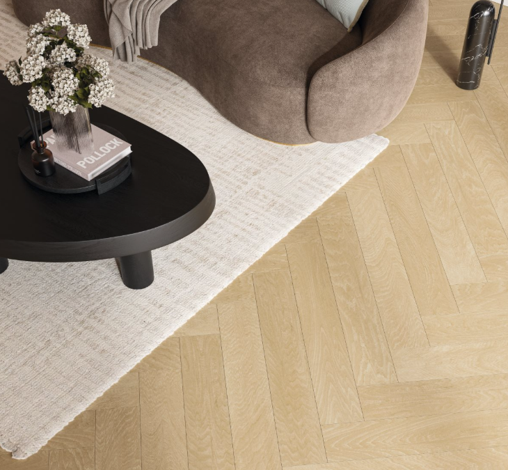Oak Studioline natural-   Townhouse Trendtime 3, Herringbone,  Natural matt texture