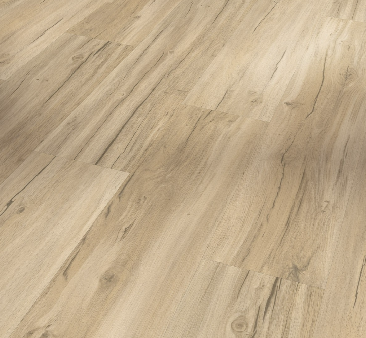 Close-up of a wooden floor-Oak Memory sanded  Chalet Basic 30 Wide plank- with a natural finish