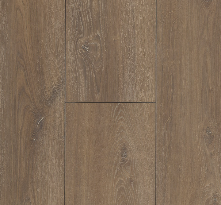 Close-up of wooden flooring with a medium brown and beige color scheme showing wood texture