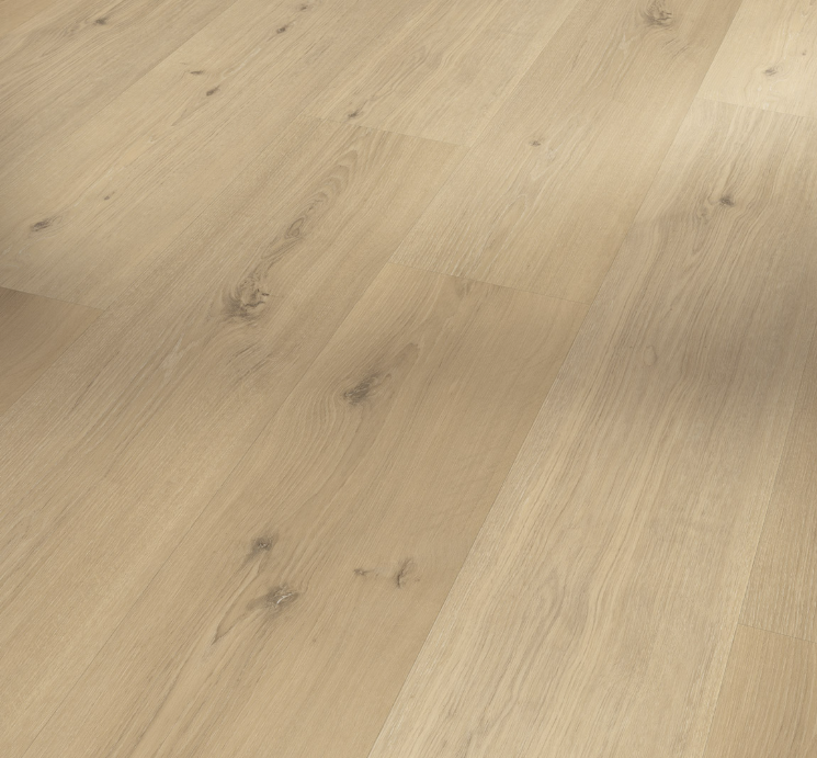 Close-up of a wooden vinyl floor with a natural finish