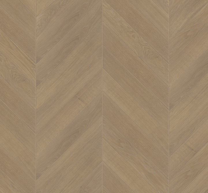 Wooden floor with chevron pattern