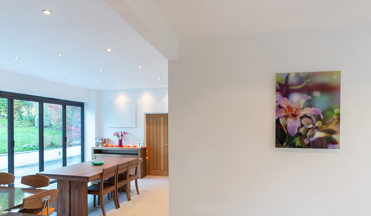 Eco Friendly Heating infrared panel with flower design and plain white eco friendly infrared panel 