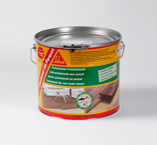 Sika adhesive canister on a white background