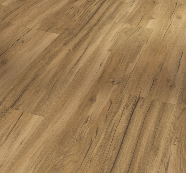 Close-up of a oak memory natural wide plank floor with a natural finish