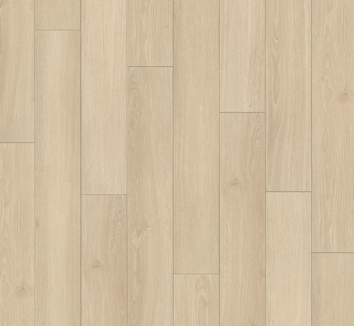 Beige wood flooring with a natural pattern