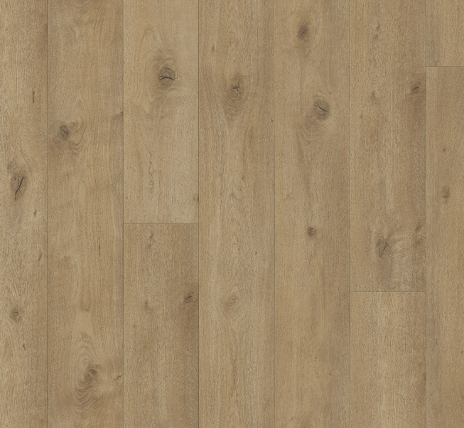 Close-up of the matt wood texture on Parador Oak Everglade Natural Trendtime 6 laminate flooring.