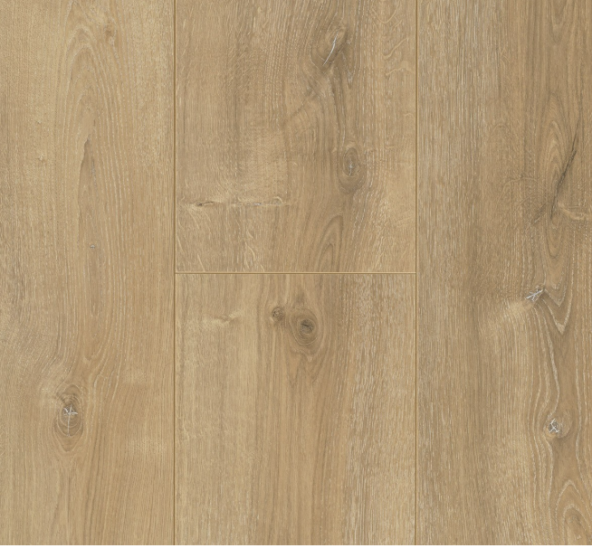 Close-Up of Extra-long château plank format of Oak nova limed Trendtime 6 luxury laminate flooring.