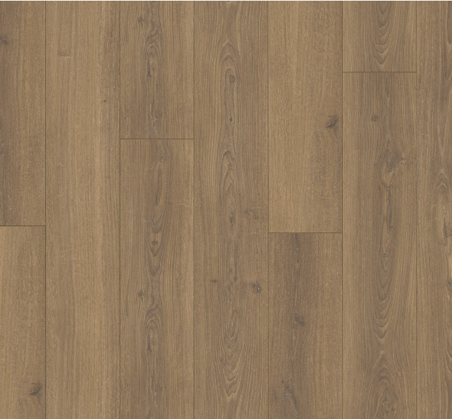 Close-up of Trendtime 6 laminate Oak Studioline honey
1744708 with a brown finish