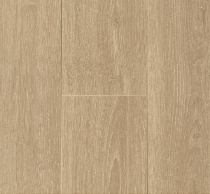 Close-up of the natural matt texture on Parador Oak Studioline Natural laminate flooring.