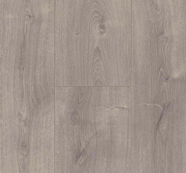 lose-up of the natural texture on Parador Oak Valere Pearl-Grey Limed Trendtime 6 laminate flooring.